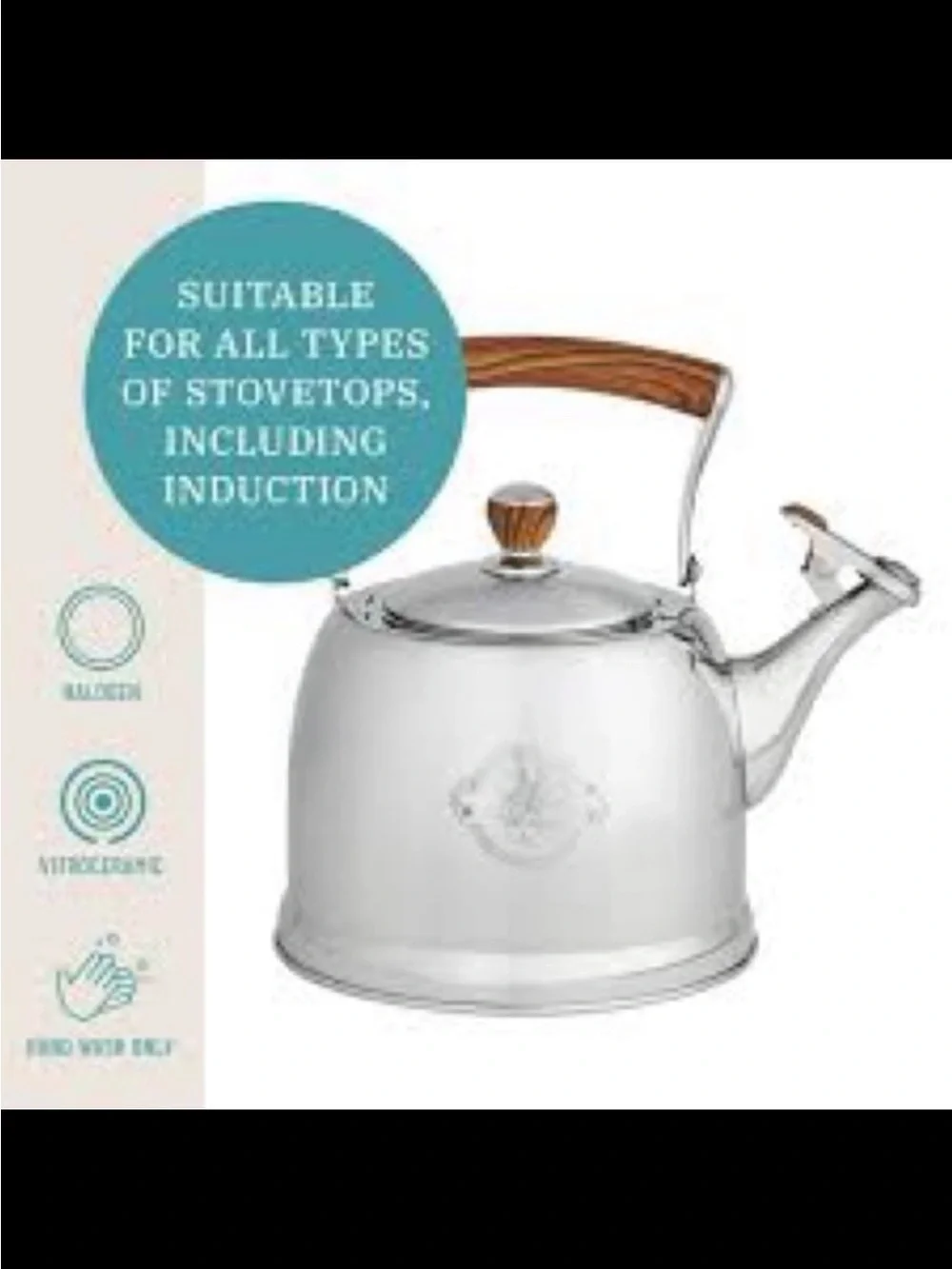 Stainless Steel 1.8-Quart Tea Kettle- The Pioneer Woman